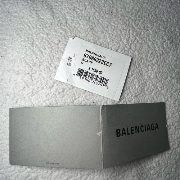 BALENCIAGA BLACK CALFSKIN LEATHER GOSSIP CROSSBODY BAG NWT SEE DESCRIPTION - Picture 11 of 11